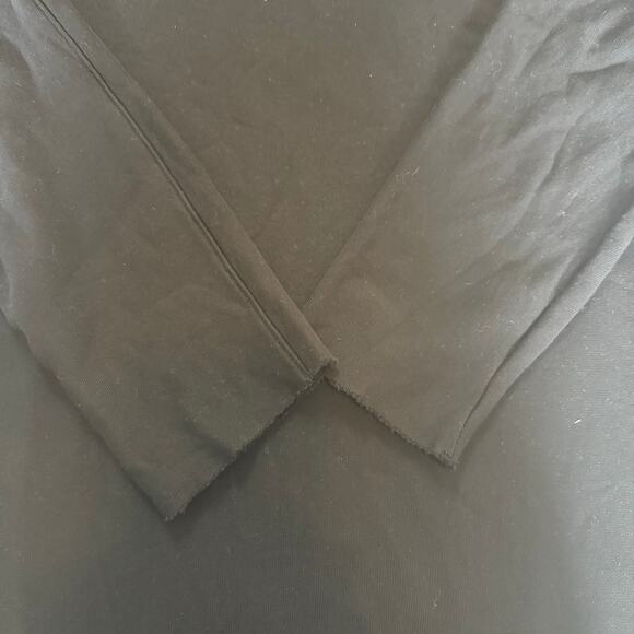 NEW Frank & Eileen Isabelle Funnel Neck Dress Black Triple Fleece Sz L Midi - Picture 8 of 9